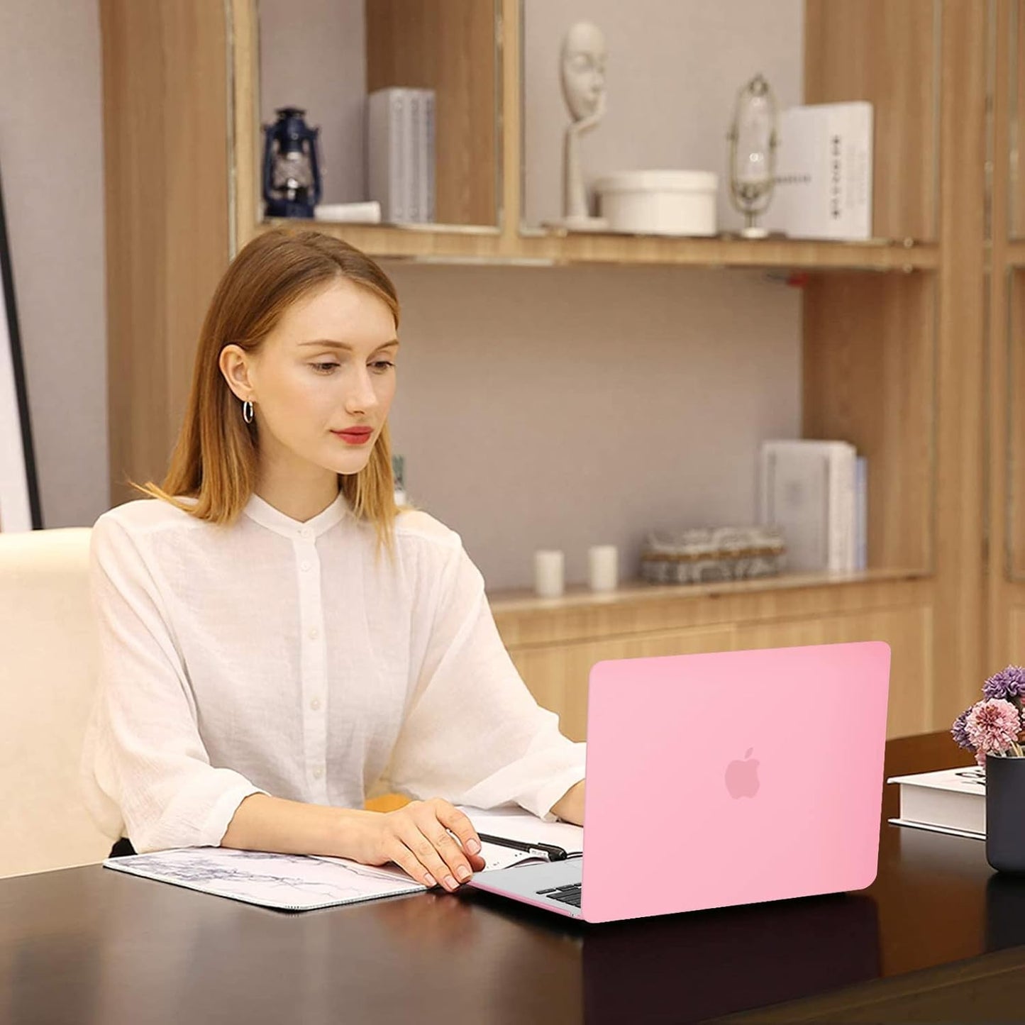 MOSISO Compatible with MacBook Air 13 inch Case 2025 2024 2023 2022 M4 A3240 M3 A3113 M2 A2681, Plastic Hard Shell&Keyboard Cover&Screen Film&Pouch for MacBook Air 13.6 inch Case, Crystal Clear