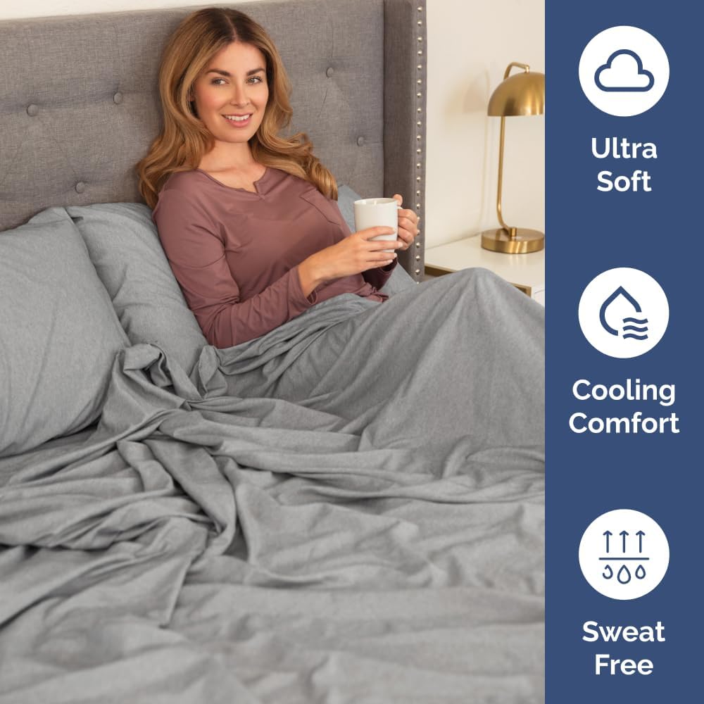 Extra Deep Queen Sheet Set - 6 Piece Breathable & Cooling Sheets - Hotel Luxury Bed Sheets Set - Easy & Secure Fit - Soft, Wrinkle Free & Comfy Sheets Set - White Sheet Set w/Extra Deep Pockets