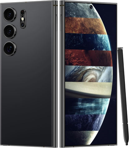 Unlocked Cell Phones Smartphone Unlocked Phones 8+256GB 6.8" HD Screen Dual SIM 108MP+48MP Camera and Built-in Pen (Violet)