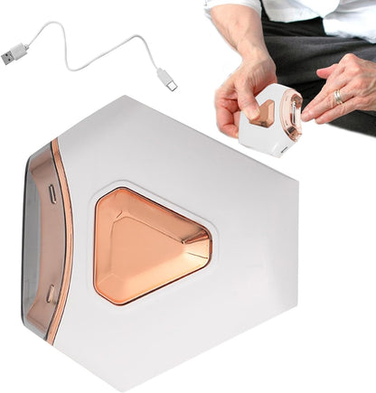 Automatic Nail Trimmer, Rechargeable Toenail Cutter, 2-in-1 Nail Trimmer & Polisher Electric Nail File, Automatic Trimmer with Nail Clip Storage for Adults Caregivers Kids