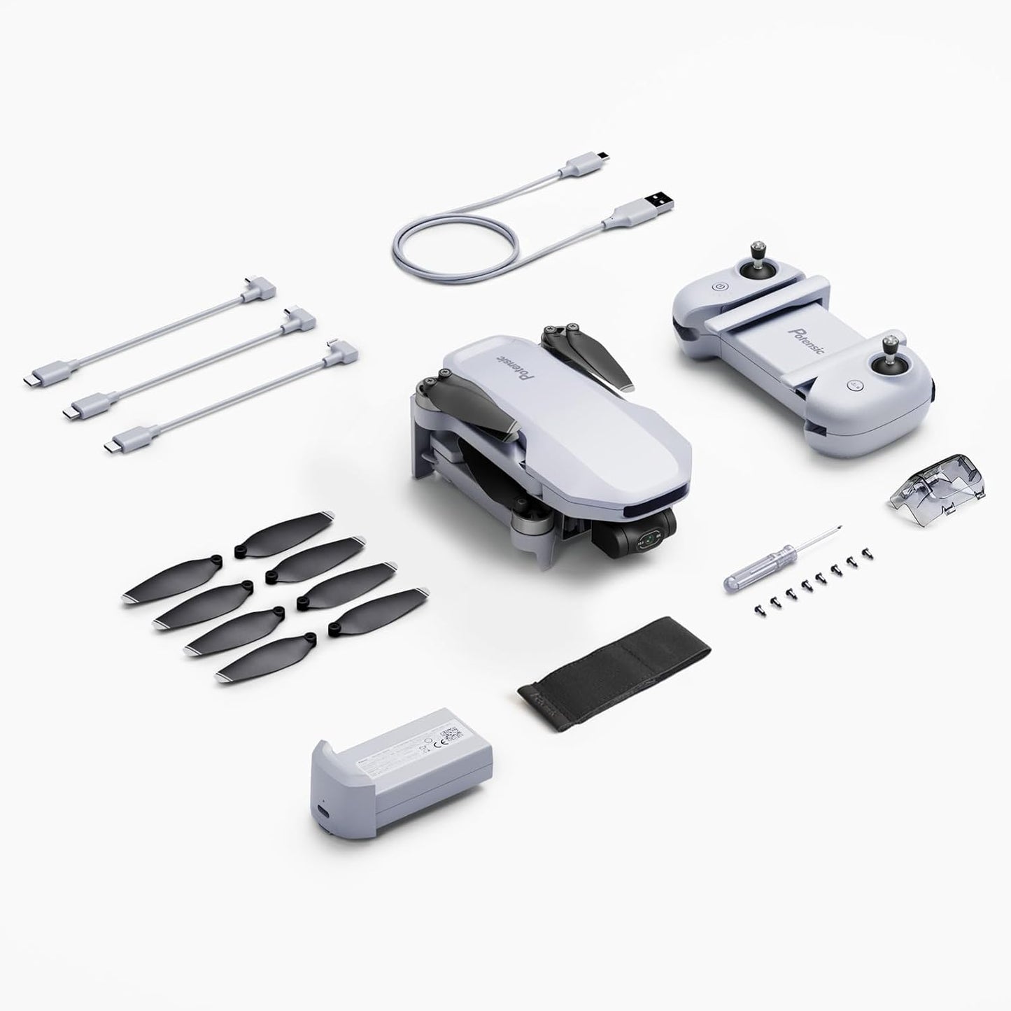 Potensic ATOM 3-Axis Gimbal 4K GPS Drone, Under 249g, 96 Mins Flight, Max 6KM Transmission, Visual Tracking, 4K/30FPS QuickShots, Lightweight for Adults and Beginners, Fly More Combo