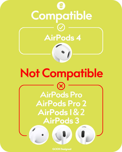 Gcioii 3 Pairs Ear Hooks Covers for AirPods Pro 2 [Added Storage Pouch] Anti-Slip Accessories Compatible with Apple AirPods Pro 2nd Generation (White)