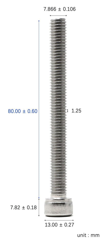 iexcell 25 Pcs M6 x 20mm Thread Pitch 1 mm Stainless Steel 304 Hex Socket Head Cap Screws Bolts Kit