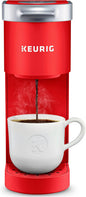 Keurig K-Mini Cafetière à dosettes K-Cup à usage unique, présentant un design ultra-élégant, Rouge Coquelicot