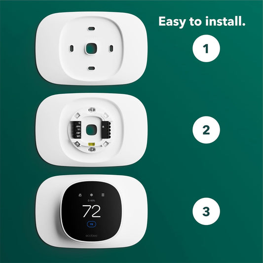 ecobee Trim Plate - Made for ecobee Smart Thermostat Essential - Programmable WiFi Thermostat Accessory - PuriLite