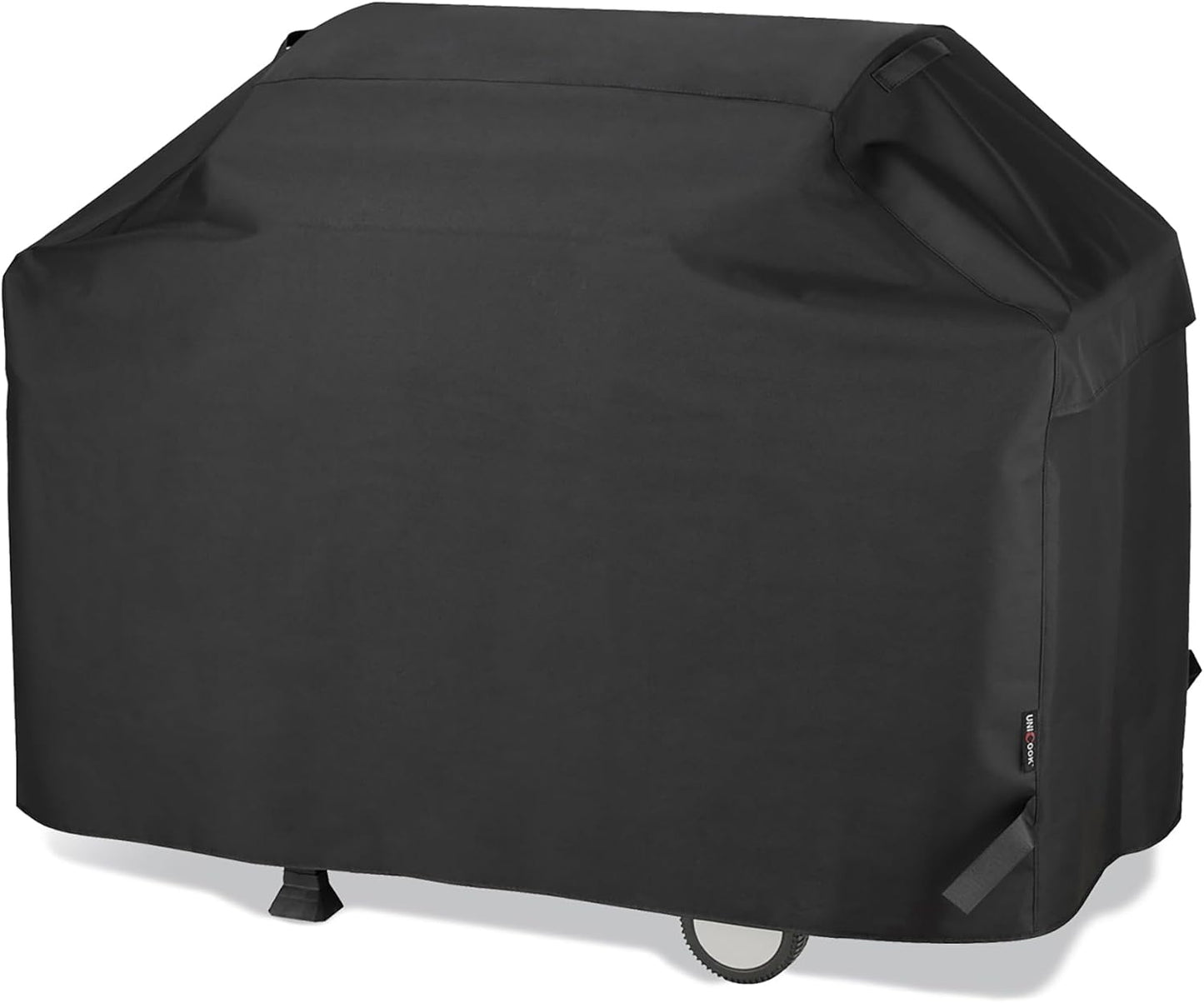 UNICOOK BBQ Cover 55 Inch, Heavy Duty Waterproof Housse BBQ, Special Fade and UV Resistant Outdoor Barbecue Grill Cover, Barbecue Accessories Compatible for Weber Char-Broil Brinkmann and More