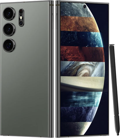 Unlocked Cell Phones Smartphone Unlocked Phones 8+256GB 6.8" HD Screen Dual SIM 108MP+48MP Camera and Built-in Pen (Violet)