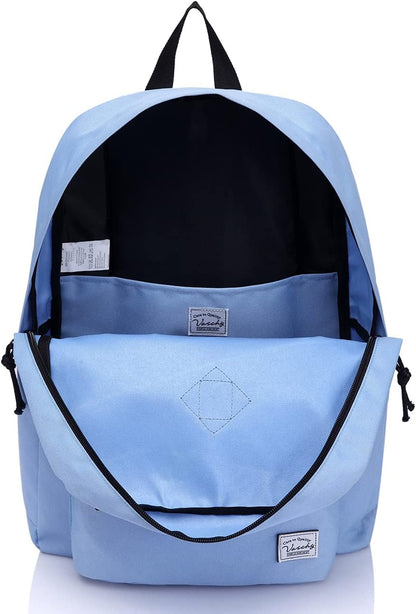 School Backpack for Kids, VASCHY Lightweight Water Resistant Casual Schoolbag Daypack for Men Women Teen Boys Girl Bookbag