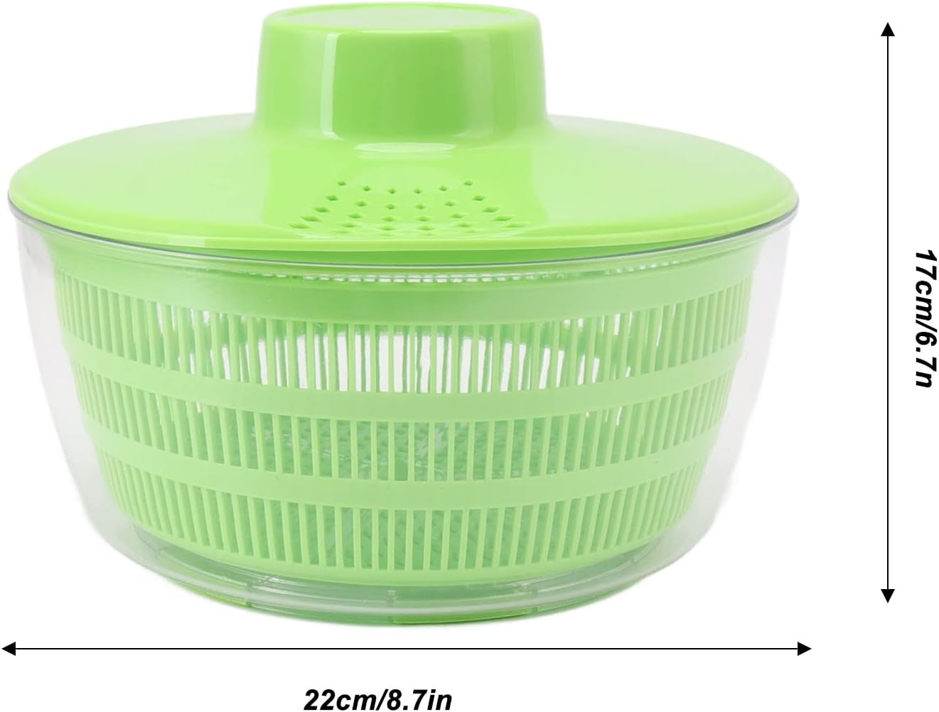 Salad Spinner, 5L Electric Pump Spinner with Bowl, Large Salad Dryer with USB for Washing, Spinning, and Draining Greens, Fruits, and Vegetables for Fresh, Crisp, Clean Salad