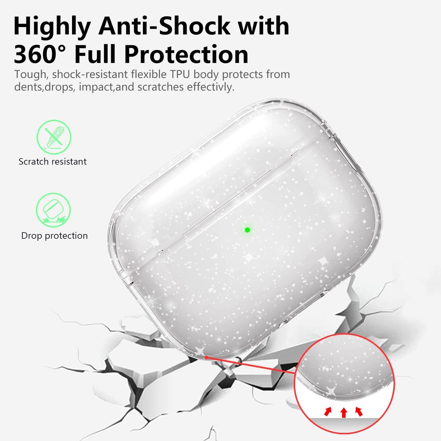Aircawin for Airpods 4 Case Cover,Shockproof Case for Airpods 4th Generation Case Cover 2024,Premium Silicon Case with Keychain and Cleaing Pen for Airpods 4 Gen, Wireless Earphone Accessories-Blue