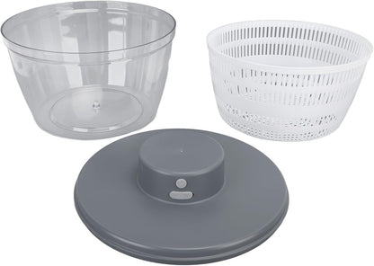 Vegetable Washing Machine Kneading Bowl, Multifunctional Spinner Dryer Vegetable Dryer Salad Mixer Salad Spinner Lettuce Dryer for Home Kitchen (Gray)