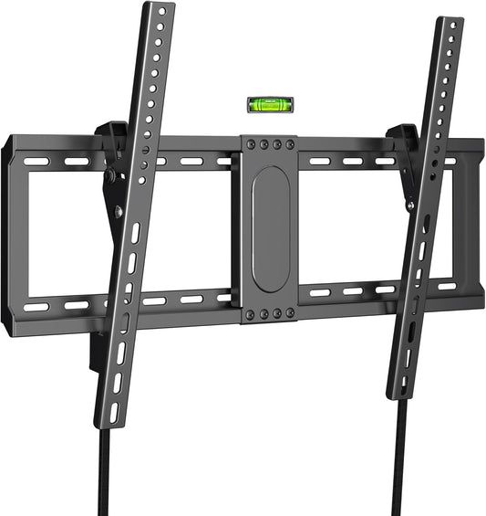 XINLEI Universal Tilt TV Wall Mount for Most 37-75 Inch TV, Fit 16", 18", 24" Stud Low Profile Wall Mount TV Bracket with Quick Release Lock, Holds up to 132 lbs, Max VESA 600 x 400mm MT5083