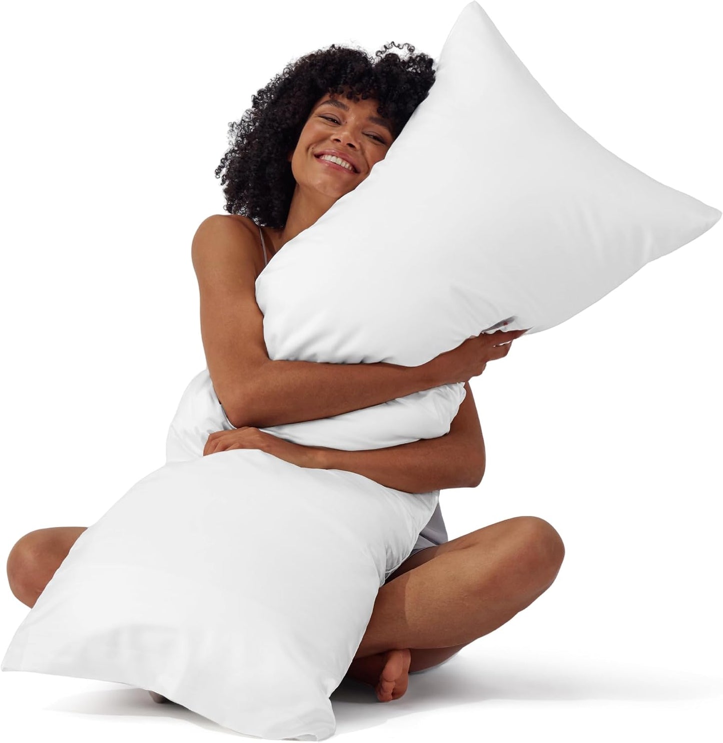 Bedsure Satin Pillow Case Queen Size 2 Pack, Similar to Silk Pillow Cases, Silky Pillowcase Covers with Envelope Closure, Room Decor Valentine Gifts for Women Men, Grey, 20x30 Inches