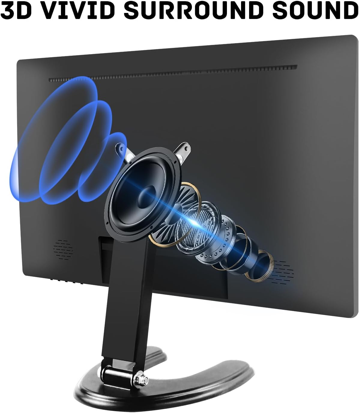 24 Inch PC Touchscreen Monitor, Built-in Speakers, 75Hz, IPS FHD 1080P Desktop Touch Screen Monitor, HDMI, VGA, USB, VESA, Computer Touch Display, Black