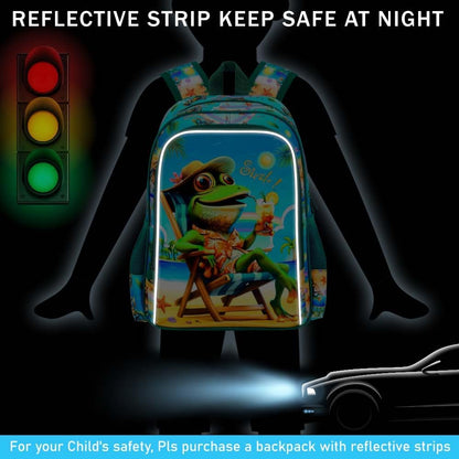 3pcs Backpack for Boys and Girls, 16” Kids Kindergarten Bookbag with Lunch Box, Cute Elementary Backpacks for Boy Girl