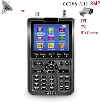 Digital Satellite Meter HD SAT Finder DVB-S2+CCTV Tester TV Signal Meter for Dish Network Directv