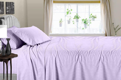 Linen Sheets 100% Egyptian Cotton- Twin-XL Sheet Set 4 Piece- 1000 Thread Count- Fits Upto 18" Deep Pocket- Long Staple Cotton Bedding, Sateen Weave-Light Blue Solid