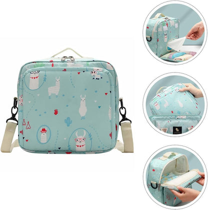 Abaodam 2pcs Diaper Storage Bag Reusable Pouch for Supplies Portable Container for Nursery Bag