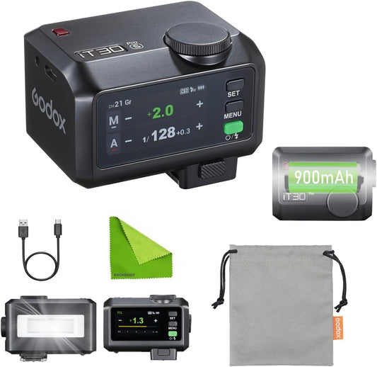 Godox iT30 Pro S iT30Pro-S Godox Flash for Sony Camera,TTL Flash,HSS 1/8000s, 2.4G Wireless Master/Receiver,Compatible with A7CII,A7IV,ZV-E10,A7RV,A7C,A7III,A6700,A6400,ZV-E1,FX3(Black)