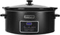 HOMECOOKIN 7 Quart Programmable Slow Cooker, Kitchen Appliances, Perfect Kitchen Small Appliance for Family Dinners, Black Stainless Steel