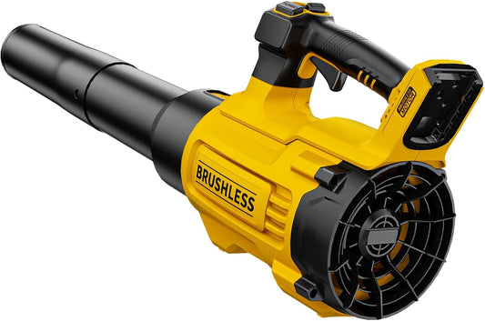 Nelhalt 20V Cordless Leaf Blower, Turbo Boost 600 CFM/125 MPH Compatible with Dewalt 20V Max Battery, Brushless Motor, Variable Trigger and Speed Lock, Ergonomic 3.6LBS for Driveway & Yard, Tool Only