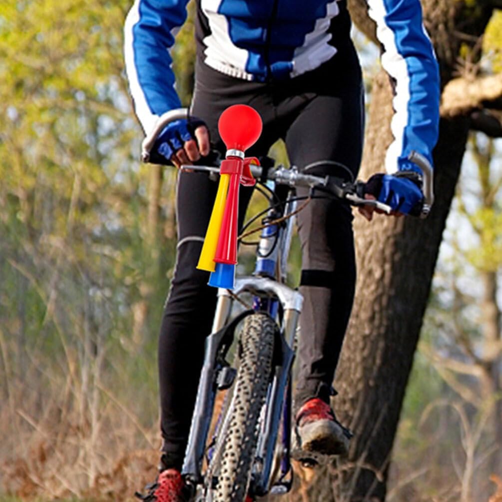 Toddmomy 3Pcs Bugle Horn Retro Clown Horn Kids Bike Horn Squeeze Clown Horn Loudspeaker Snail Air Horn Handlebar Accessories for Vehicles Bicycles Golf Cart