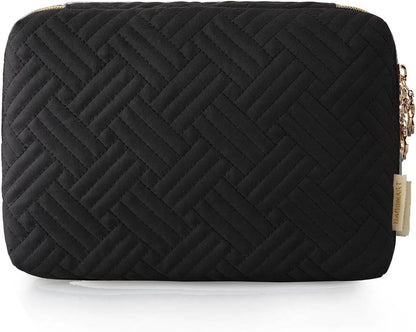 BAGSMART Electronic Organizer, Travel Cable Organizer Double Layer Electronics Accessories Cases Portable for Tablet 7.9", USB Drive, Cords, Black