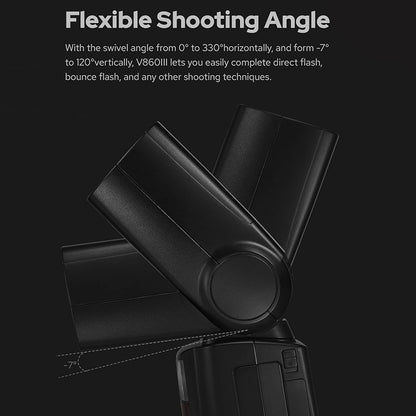 Godox V860III-C Flash Speedlite for Canon Cameras Wireless TTL Speedlite Light with 7.2V / 3000mAh Rechargeable Li-ion Battery Built-in 2.4G X System Manual/Auto Flash GN60 1/8000s HSS Camera Flash