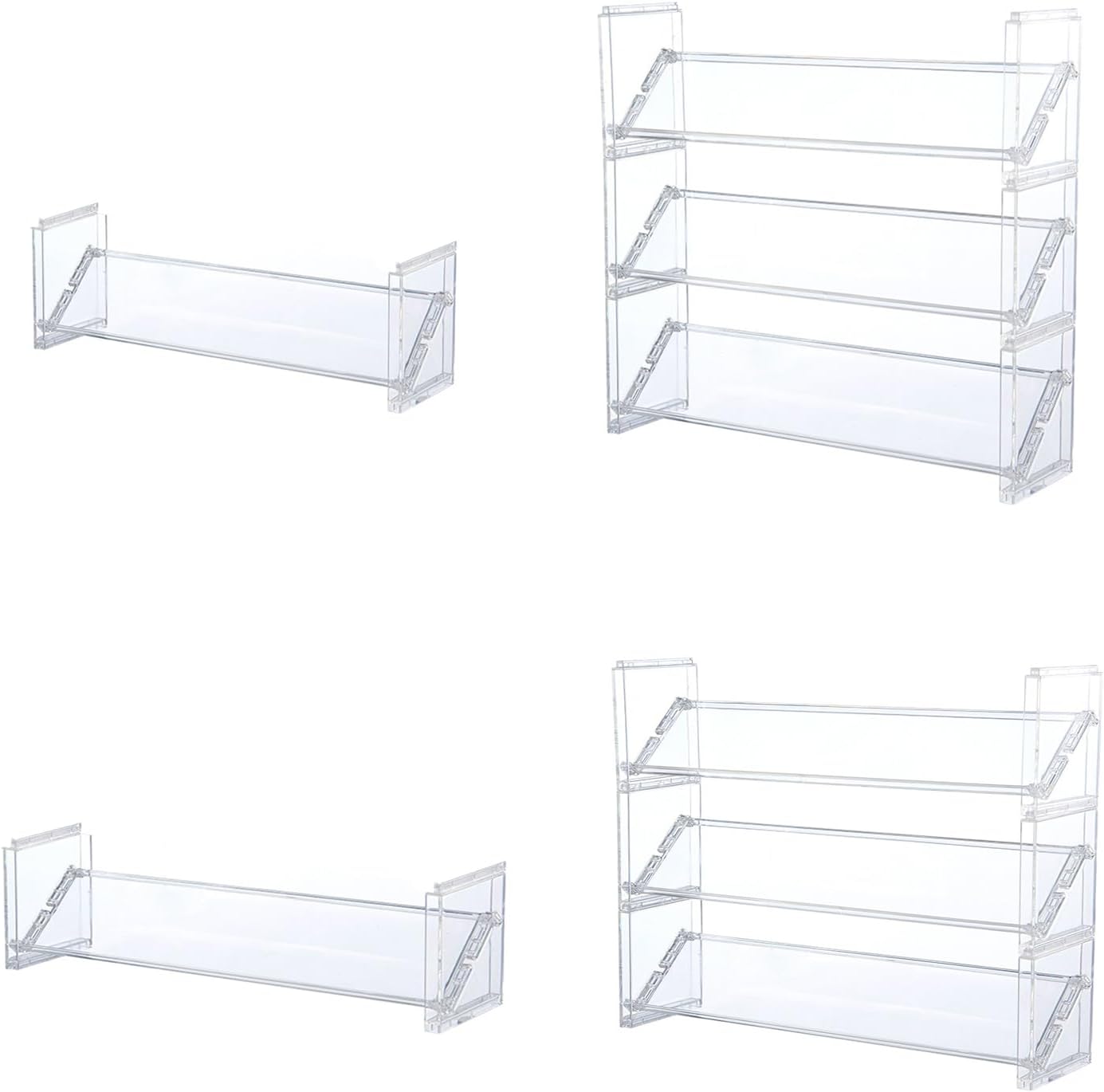 Clear Makeup Storage Organizer | Multi Layer Cosmetic Display | Dressing Table Storage Box | Space Saving Makeup Holder | Plastic Beauty Organizer - PuriLite