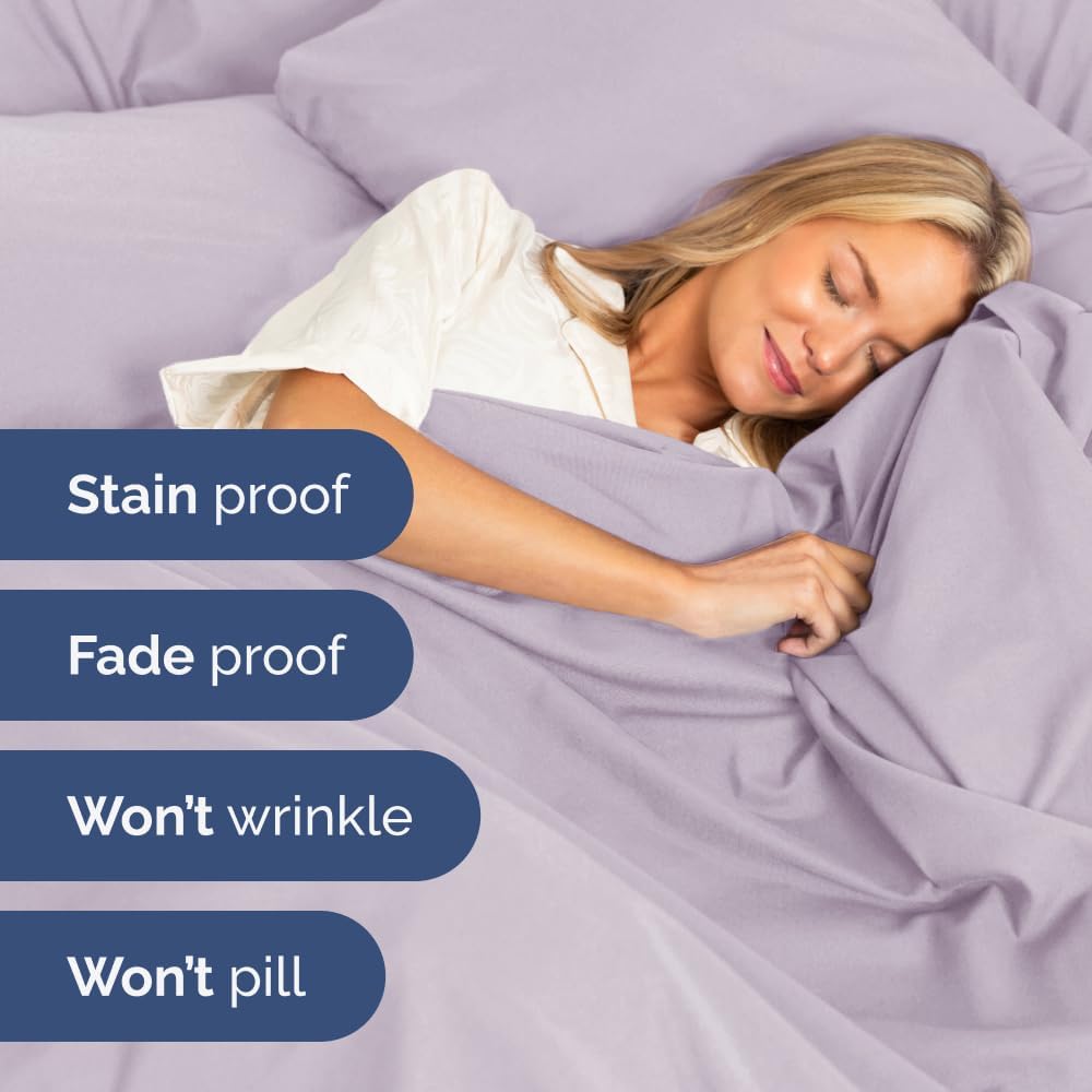Extra Deep Queen Sheet Set - 6 Piece Breathable & Cooling Sheets - Hotel Luxury Bed Sheets Set - Easy & Secure Fit - Soft, Wrinkle Free & Comfy Sheets Set - White Sheet Set w/Extra Deep Pockets