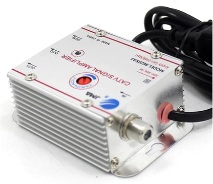 Adjustable 1 in 2/3/4/6/8 Out Cable TV Splitter Amplifier 20dB Digital TV Antenna Signal Booster(1 in 6 Out)