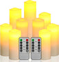Flameless Candles Battery Candles LED Candles 9 Pcs Real Wax