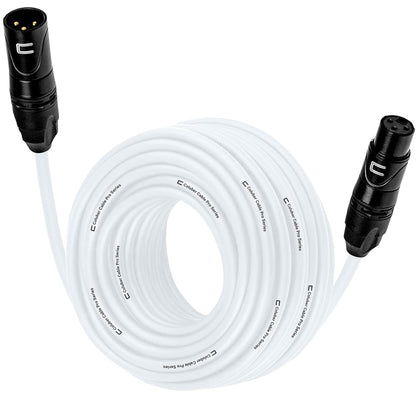 Balanced XLR Cable Male to Female - 6 Feet Pink - Pro 3-Pin Microphone Connector for Powered Speakers, Audio Interface or Mixer for Live Performance & Recording