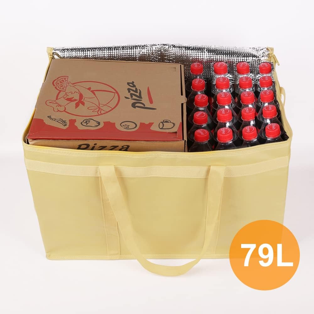 Purilite Select™ Insulated Food Delivery Bag – Extra Large Thermal Carrier for Hot &amp; Cold Food Transport