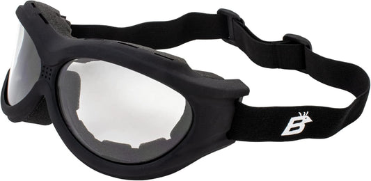 Birdz Eyewear - The Buzzard - Padded Motorcycle Riding Goggle Fits Over Glasses