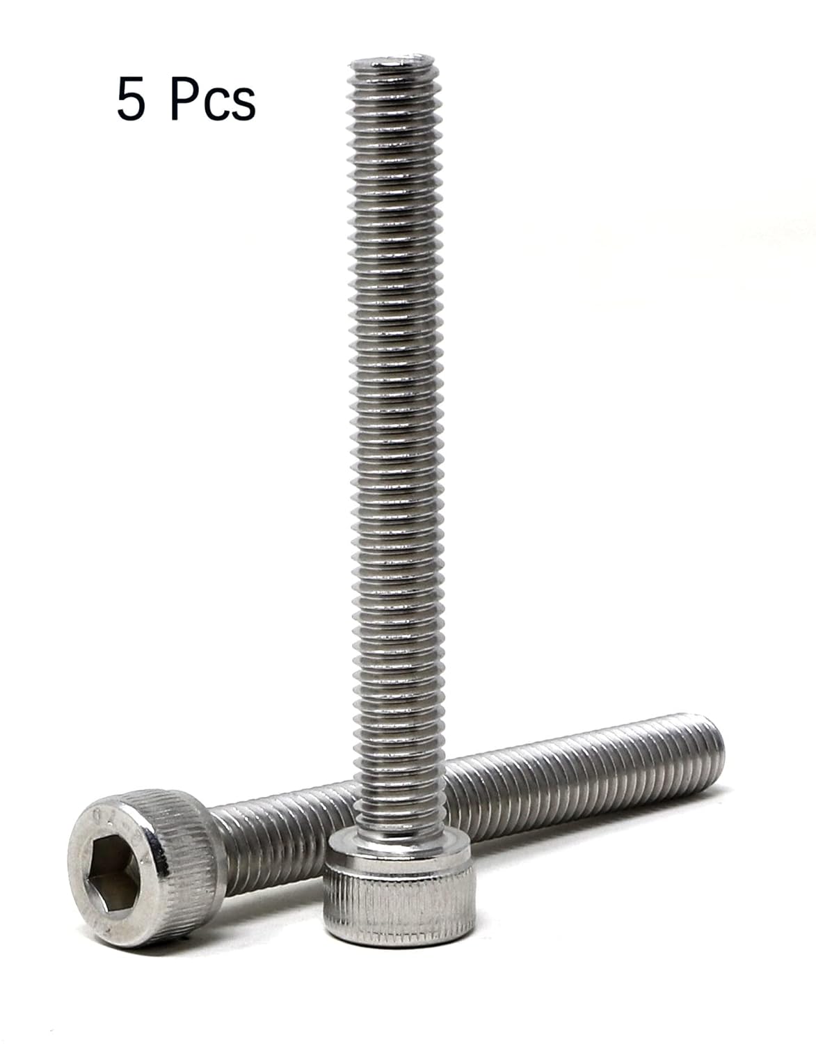 iexcell 25 Pcs M6 x 20mm Thread Pitch 1 mm Stainless Steel 304 Hex Socket Head Cap Screws Bolts Kit