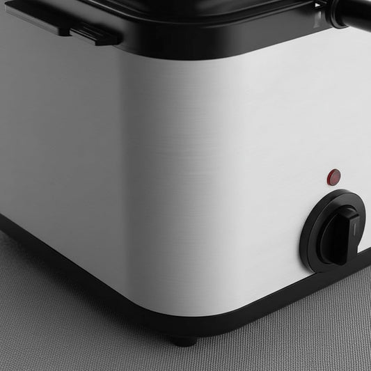 Countertop Electric Deep Fryer 1000W Kitchen Appliance Mechanical Controls for Small Kitchens