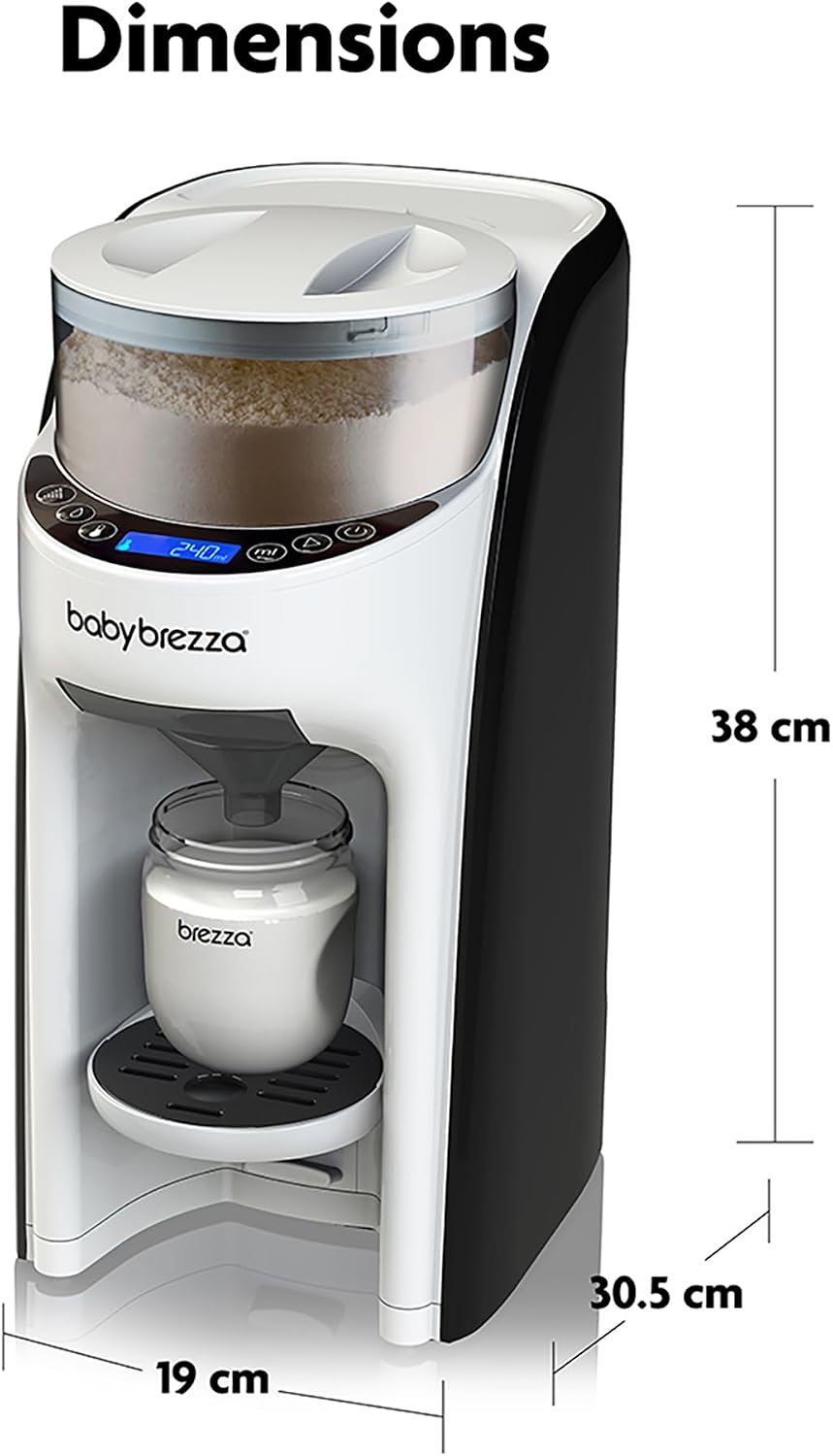 Baby Brezza Formula Pro Advanced Formula Dispenser Machine - Automatically Mix A Warm Formula Bottle Instantly - Easily Make Bottle With Automatic Powder Blending, White