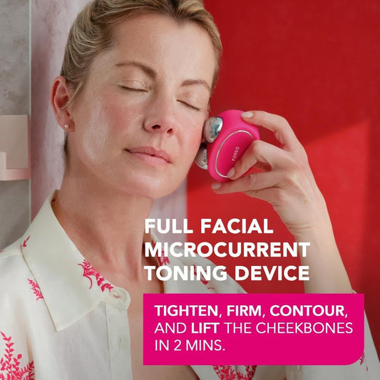 FOREO BEAR Microcurrent Facial Device | Face Sculpting Tool | Instant Face Lift | Firm & Contour | Chin Lift | Non-Invasive | Increases Absorption of Facial Skin Care Products