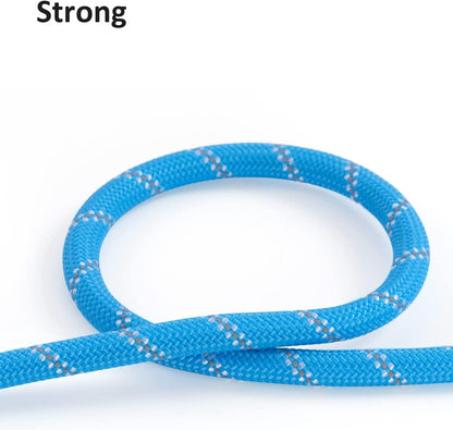 Long Rope Leash for Dog Training 10FT 16FT 30FT 50FT 100FT, Reflective Threads Check Cord Dog Leash Tie-Out Cable, Heavy Duty Dog Lead for Large Medium Small Dogs Outside Walking, Playing, Camping, or Yard
