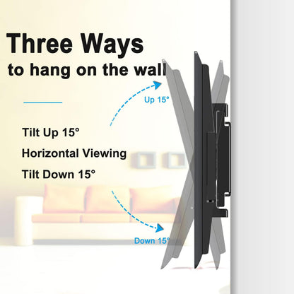 ZOGOZZ Tilting TV Wall Mount for Most 32-75" 4K LCD OLED Flat Screen TVs, VESA max 600x400mm and Max Load 154lbs,40 42 43 50 55 60 65 70 inch Adjustable Low Profile Wall Mount TV Bracket,Support Mural