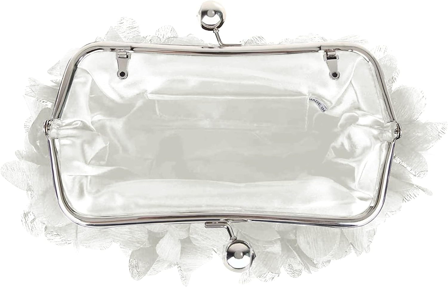 JAMBHALA Clutch Evening Handbags Floral Appliques Small Clutch Purses for Women