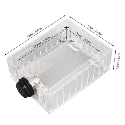 Universal Thermostat Guard Lock Box Small Clear Thermostat Cover with Combination Lock Fits Thermostats 4.92 X 3.74 X 1.97in or Smaller