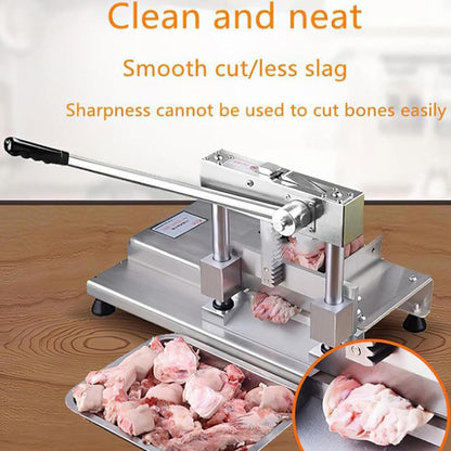 Stainless Steel Manual Bone Guillotine Shears, Commercial Meat Slicer for Cutting Chicken Duck Fish Lamb Bones, Ideal for Pigs Feet Tubular Bones Spareribs