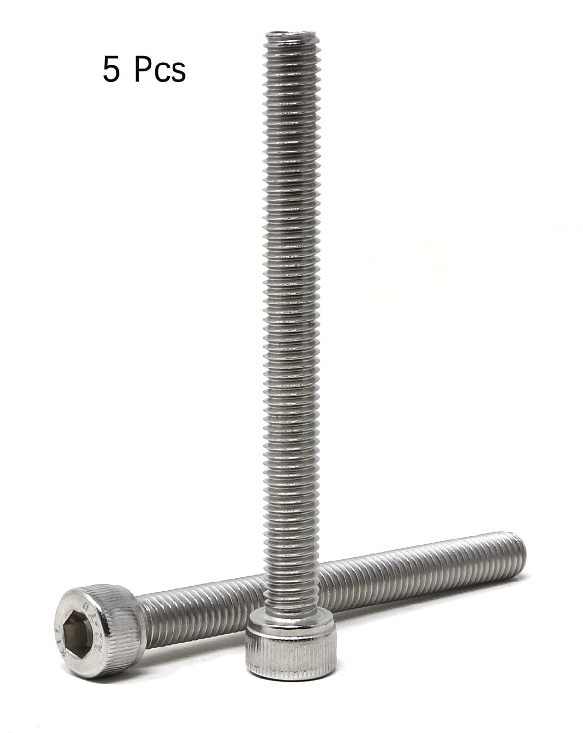 iexcell 25 Pcs M6 x 20mm Thread Pitch 1 mm Stainless Steel 304 Hex Socket Head Cap Screws Bolts Kit
