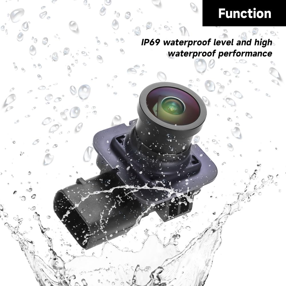 Rear View Back Up Wide Angle Camera Park Assist Reverse Camera - Compatible for Ford Edge 2015-2018 - Replace Part F2GZ19G490A