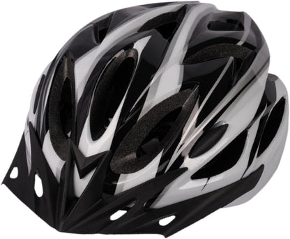 Oshhni Helmet for Women Men Bicycle Helmet Bike Helmet for Skateboarding Outdoor Climbing Biking Commuting - Black White