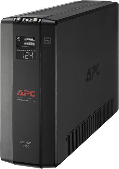 APC 1500VA UPS Battery Backup & Surge Protector, APC UPS Back-UPS Pro (BX1500M)