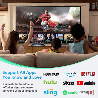 AIMIBO Wireless HDMI Transmitter & Receiver 4K@30Hz, VGA & HDMI Dual Screens Extender, Streaming Smooth 2.4/5G Wireless Video & Audio for Laptop, Camera, Cable Box to TV, Monitor, Projector 165FT/50M