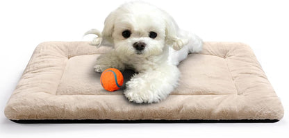 VERZEY Medium/Large Dog Bed Mat Crate Pad, 36" Metal Crates Fit, Ultra-Soft, Machine Washable & Anti-Slip Kennel Mat, Cozy Sleeping Mat for Medium/Large Dogs, Gray, 36L x 23W x 1H Inches